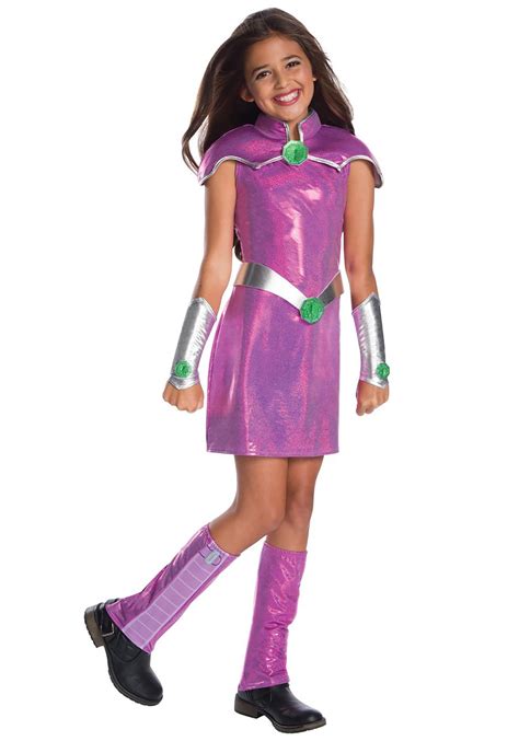 starfire costume accessories|Girls DC Superhero Deluxe Starfire Costume